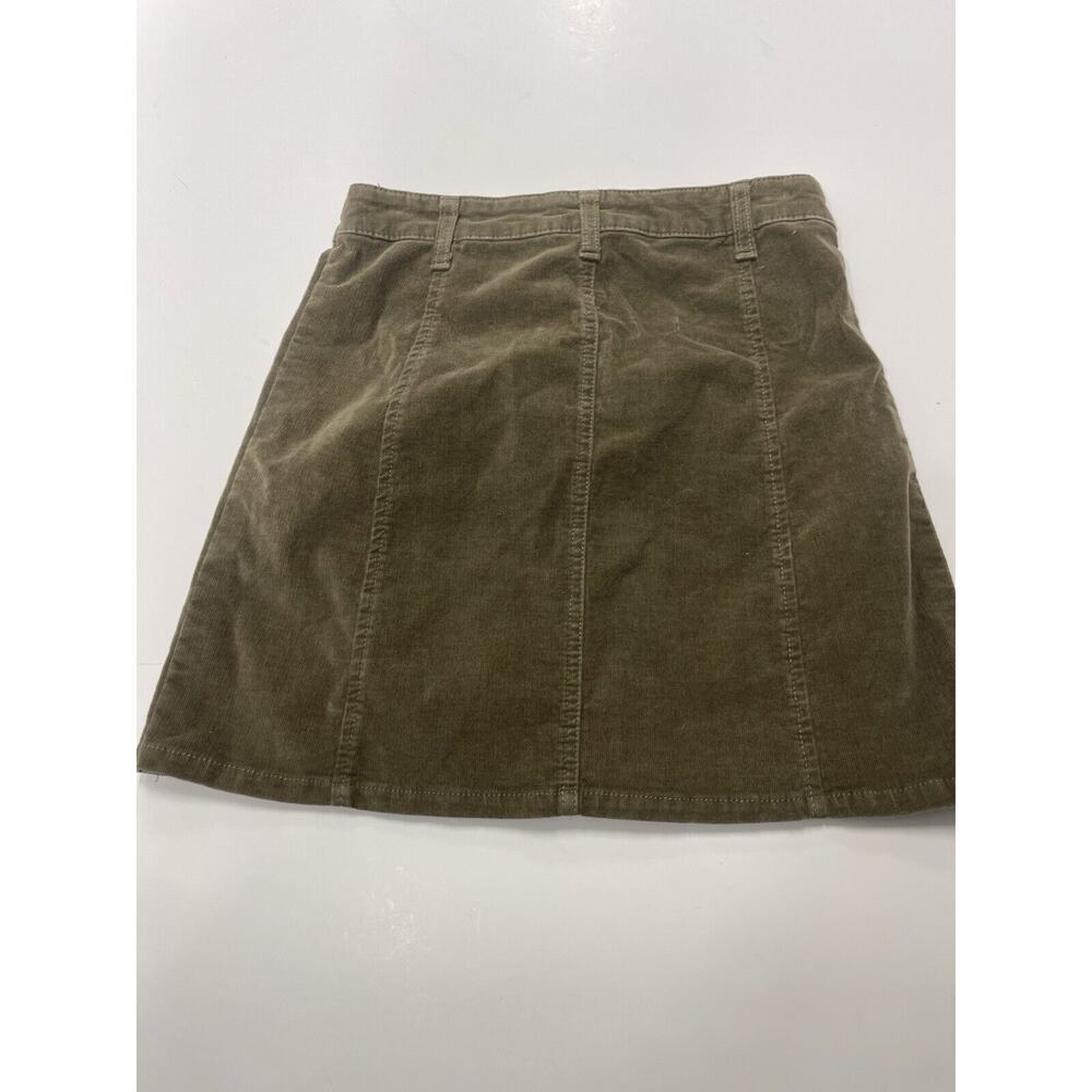 Women's Celebrity Pink Skirt Size 5/27 Brown Button Down Corduroy Mini Skirt - Picture 4 of 6